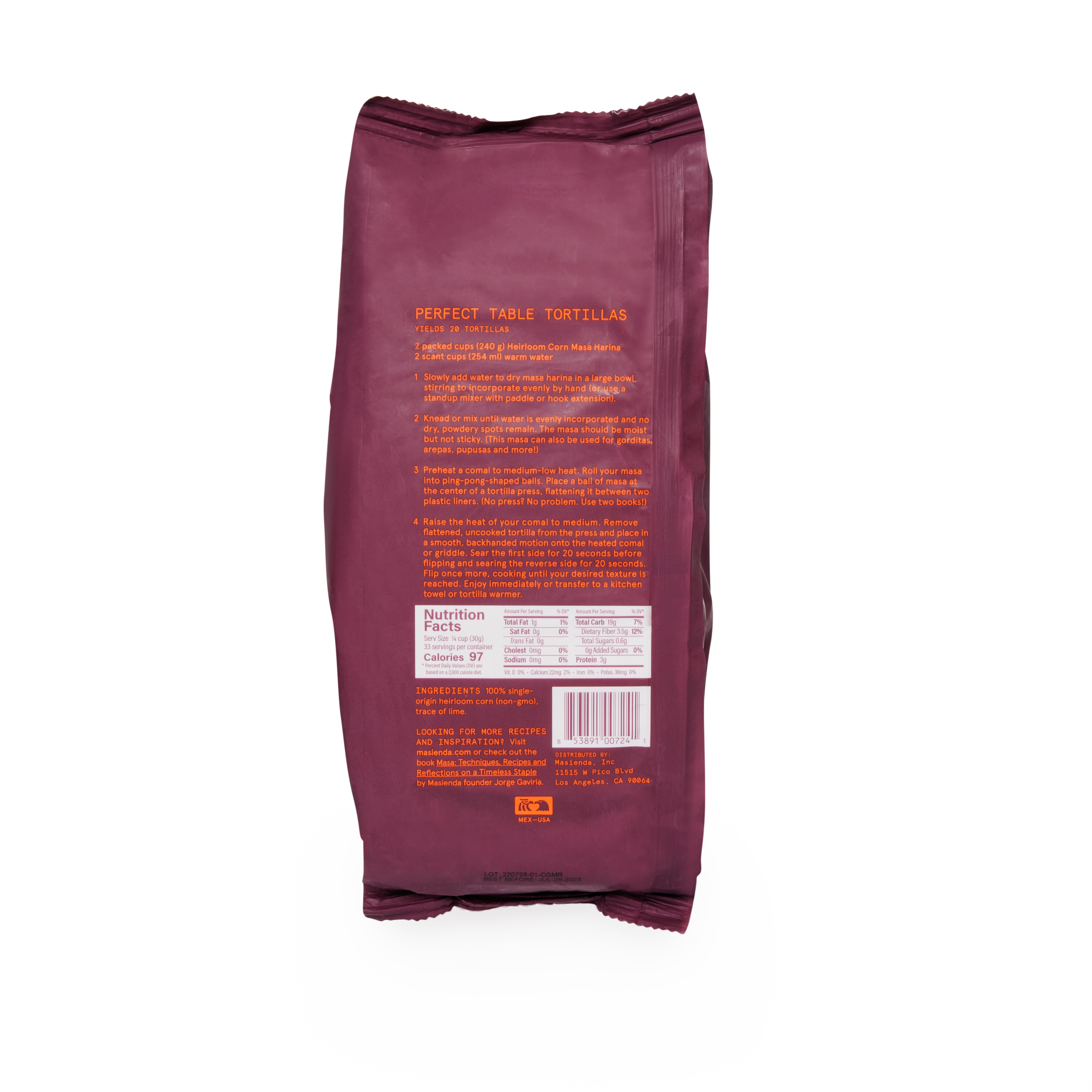 Heirloom Red Corn Masa Harina