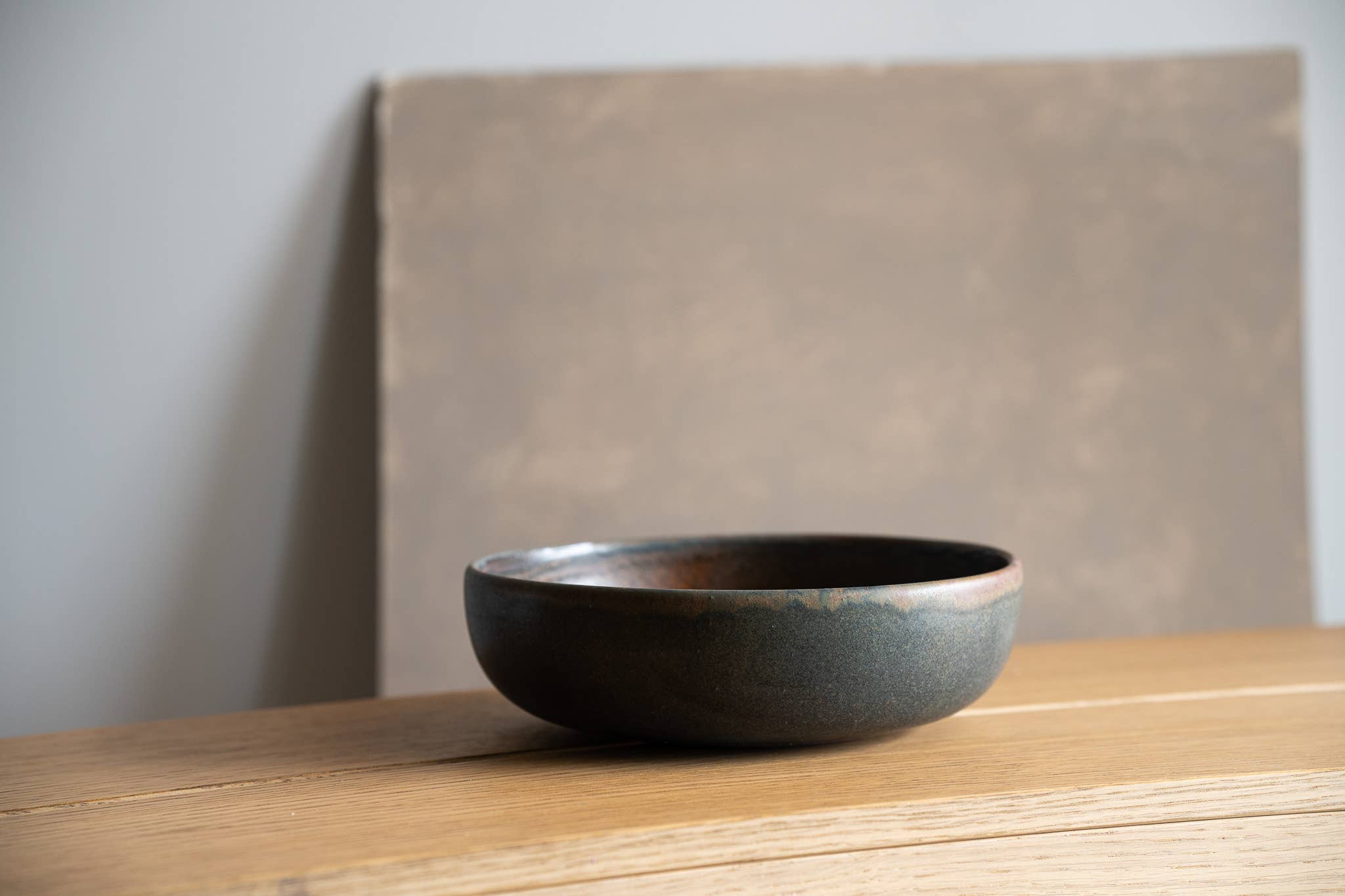 Rust Stoneware Pasta Bowl