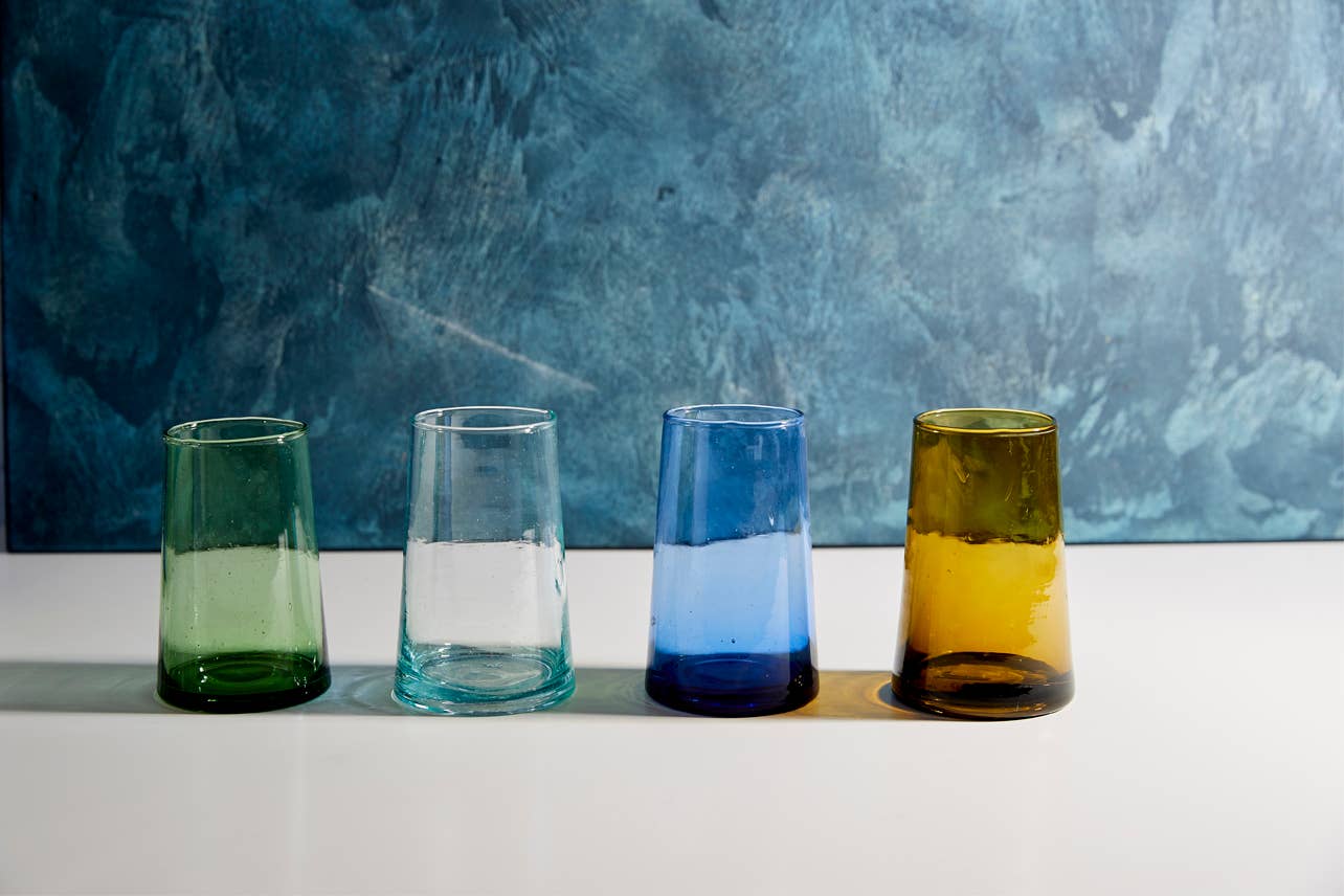 Moroccan Cone Glassware Large - Amber