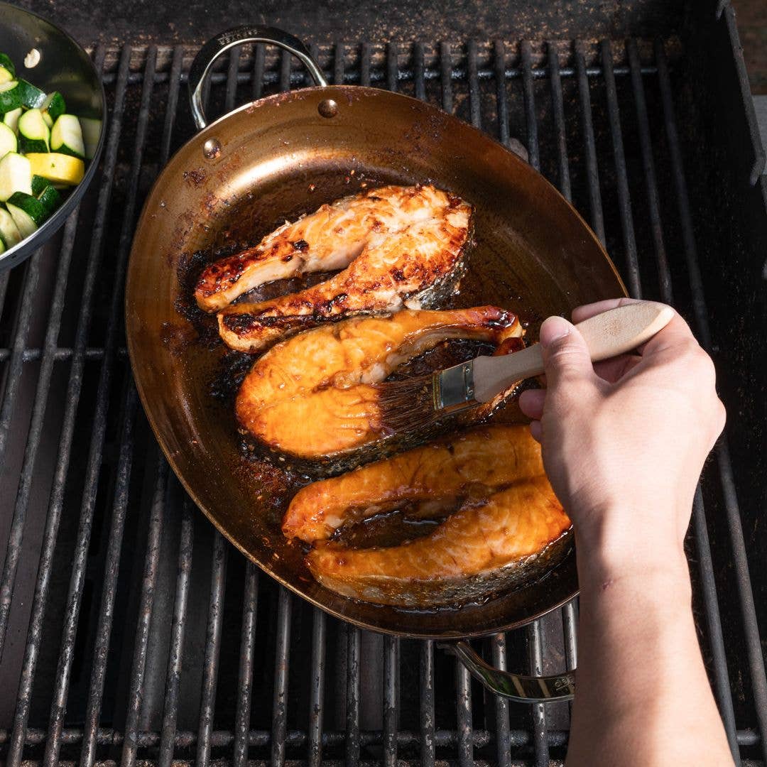 MINERAL B Carbon Steel Oval Roasting Pan
