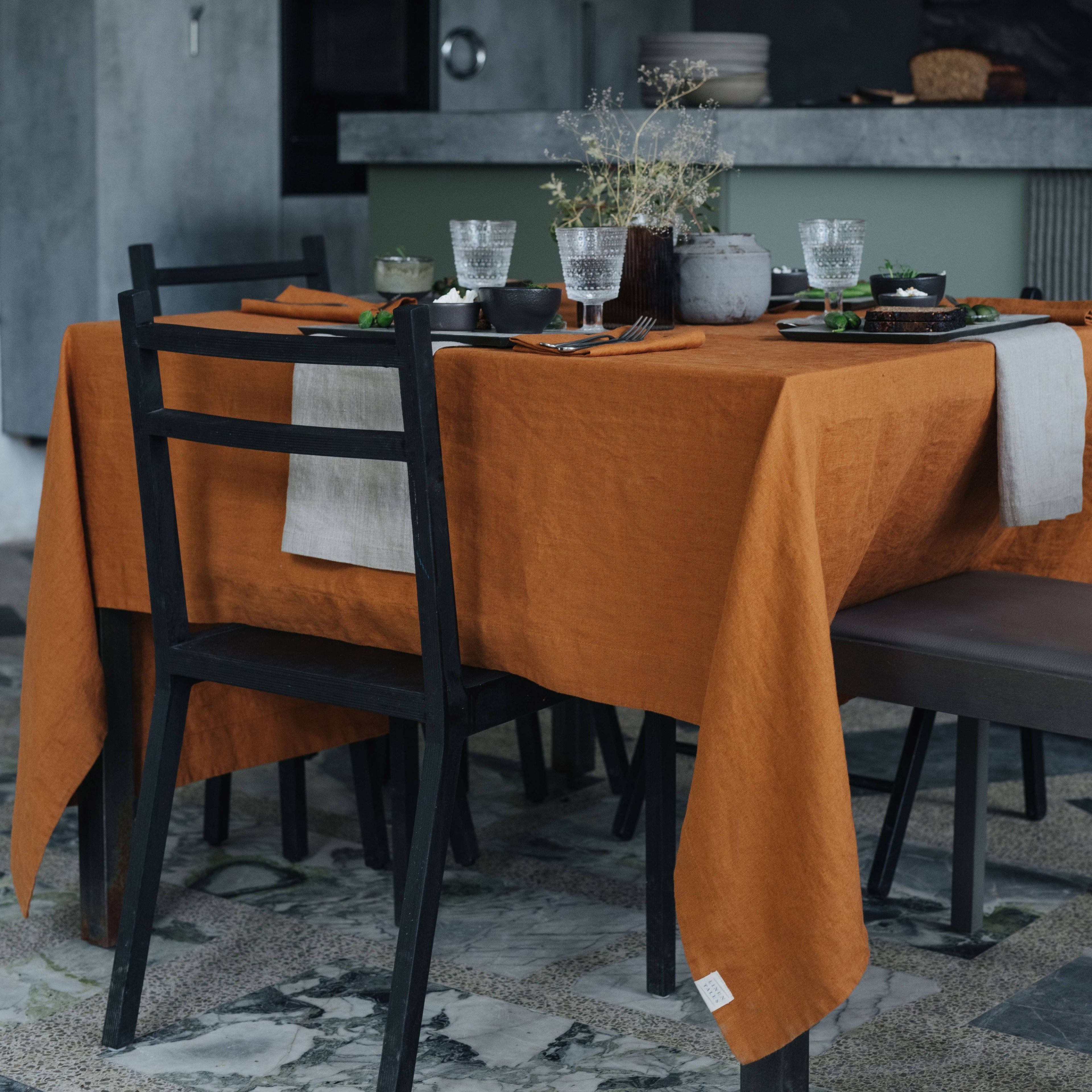 Natural Linen Napkins Set of 2