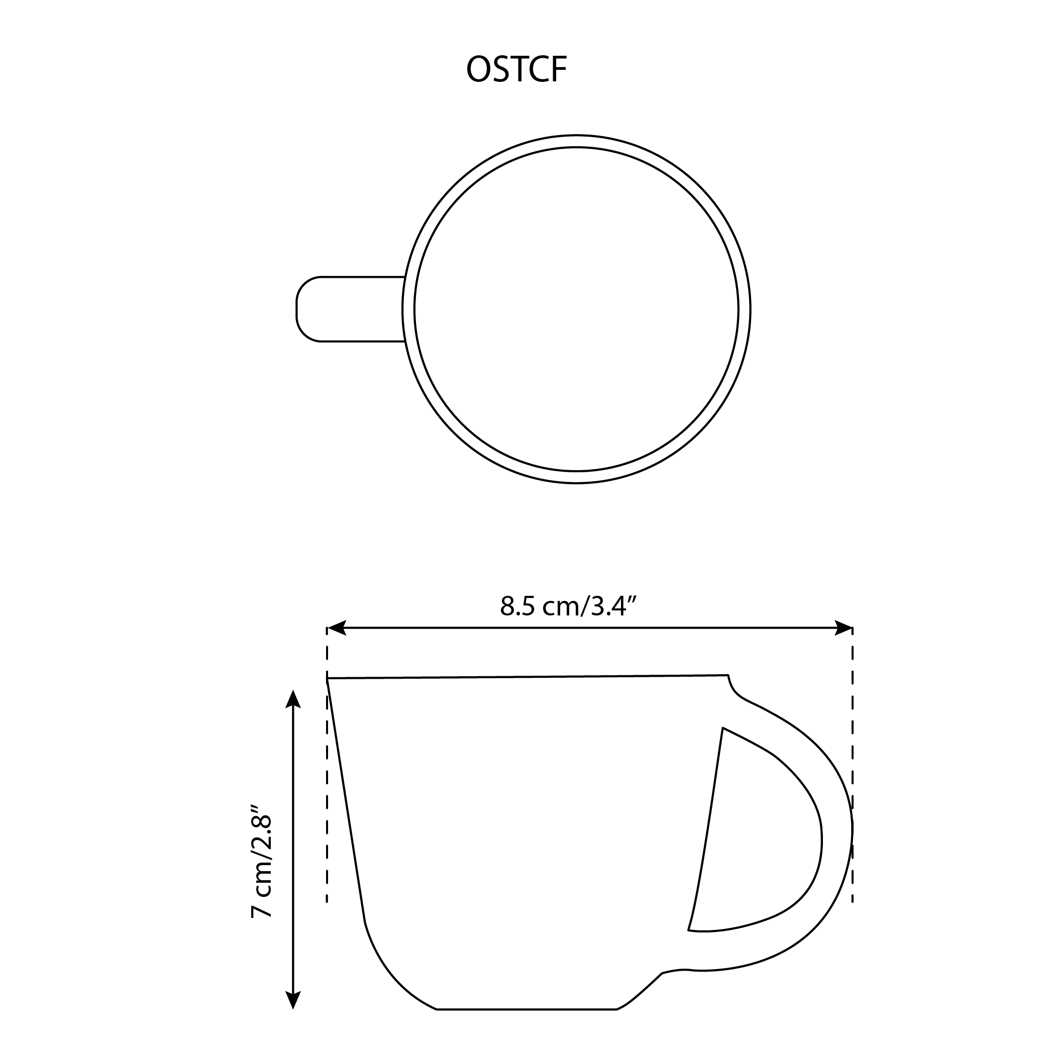 Handmade Stoneware Coffee Mug | Osun 6.7 oz